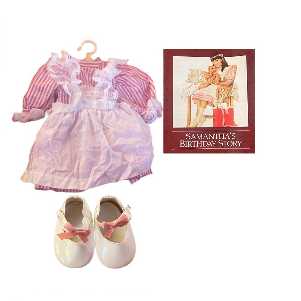 Vintage PLEASANT COMPANY American Girl Samantha Birthday Outfit RARE 1993Retired